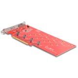 DeLOCK Scheda PCI Express x16 a 4x NVMe M.2 Key interna, Scheda di interfaccia 