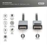 Digitus Cavo adattatore DisplayPort > HDMI, UHD 4K Nero