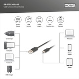 Digitus Cavo di collegamento USB 3.2 Gen 1 USB-A > USB-C Nero