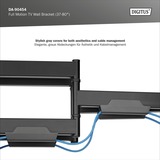Digitus Supporto TV a movimento completo 37" - 80", Montaggio a parete Nero (opaco)
