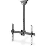 Digitus Supporto universale da soffitto per TV con regolazione telescopica dell'altezza Nero