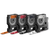 Dymo D1 etichette durevoli originali | 12 mm x 5 mm | stampa bianca su nero | etichette autoadesive che durano sulle superfici impegnative | per etichettatrice LabelManager | 1 Pezzo, Nastro di scrittura Nero su bianco, Multicolore, Vinile, Belgio, -40 - 80 °C, DYMO