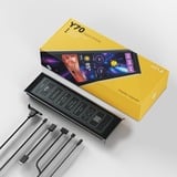 HYTE Aggiornamento Display Touch Y70 Pitch Black, Visualizzazione Nero