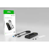 ICY BOX Spade Case 1805, Disk enclosure Nero, Box esterno SSD, M.2, PCI Express, 10 Gbit/s, Collegamento del dispositivo USB, Nero