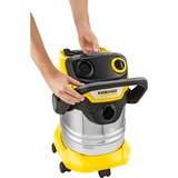Kärcher WD 5 S V-25/5/22, Aspira bagnato / asciutto giallo/in acciaio inox