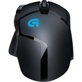 Logitech G402 Hyperion Fury mouse USB tipo A Ottico 4000 DPI, Mouse da gioco Nero, Ottico, USB tipo A, 4000 DPI, 1 ms, Nero