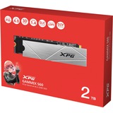 ADATA GAMMIX S60 2 TB M.2 PCI Express 4.0 NVMe 3D NAND, Disco a stato solido 2 TB, M.2, 5000 MB/s