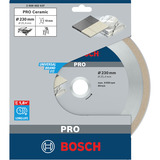 Bosch 2 608 602 637 lama circolare 23 cm 1 pz Piastrelle morbide in ceramica, 23 cm, 2,54 cm, 2,4 mm, 1 pz
