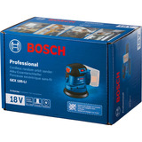 Bosch Levigatrice rotorbitale a batteria GEX 185-LI Professional solo, 18Volt, Levigatrice orbitale casuale blu/Nero