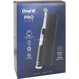 Braun Pro 1 Cross Action Adulto Spazzolino rotante-oscillante Nero, Spazzolino da denti elettrico Nero, Adulto, Spazzolino rotante-oscillante, Cura quotidiana, Sensibile, Sbiancante, Nero, 4 x 30 sec, Black Onyx