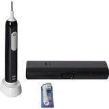 Braun Pro 1 Cross Action Adulto Spazzolino rotante-oscillante Nero, Spazzolino da denti elettrico Nero, Adulto, Spazzolino rotante-oscillante, Cura quotidiana, Sensibile, Sbiancante, Nero, 4 x 30 sec, Black Onyx