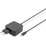 Digitus Caricatore per notebook DA-10071, USB-C, 65 watt, Caricabatterie Nero