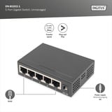 Digitus Gigabit a 5 porte, Interruttore 