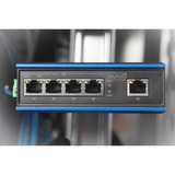 Digitus Switch industriale Gigabit PoE a 4 porte, non gestito, Interruttore 