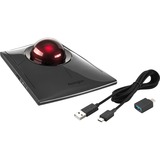 Kensington Trackball SlimBlade Pro Nero/rosso scuro, Ambidestro