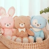 Spin Master GUND - Coniglietto di peluche realizzato al 100% con materiale riciclato, Peluche animali rosa/Bianco