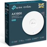 TP-Link EAP610 V2 punto accesso WLAN 1800 Mbit/s Bianco Supporto Power over Ethernet (PoE), Punto di accesso bianco, 2.4 GHz, 5 GHz, 1800 Mbit/s, HTTPS, SNMP, SNMPv2, SNMPv3, WPA, WPA2, WPA3, 10,100,1000 Mbit/s