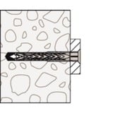 fischer Tassello a gambo lungo SXRL 8x120 T grigio chiaro
