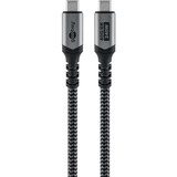 goobay Cavo USB4 Gen 3x2, connettore USB-C > connettore USB-C, 40Gbit/s Nero/grigio