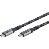 goobay Cavo USB4 Gen 3x2, connettore USB-C > connettore USB-C, 40Gbit/s Nero/grigio