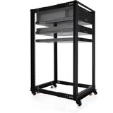 Alphacool Rack server a telaio aperto ES 19", Chassis server rack Nero