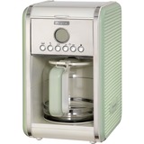 Ariete 1342 Macchina per Caffè Americano - 12 tazze - Caraffa in vetro temperato - Programmazione fino a 24 ore - Autospegnimento - 2000 Watt - Verde, Macchina fa filtro verde chiaro/crema, Macchina da caffè con filtro, Cialde caffè, 960 W, Verde