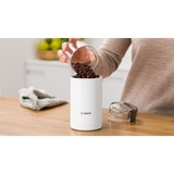 Bosch TSM6A011W Macina caffè e spezie, Bianco, Coffee Mill bianco, Bianco, Macinino a lame, 75 g, Bianco, 180 W, 600 g, 90 mm
