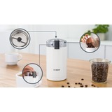 Bosch TSM6A011W Macina caffè e spezie, Bianco, Coffee Mill bianco, Bianco, Macinino a lame, 75 g, Bianco, 180 W, 600 g, 90 mm