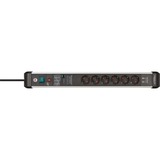 Brennenstuhl Multipresa Premium-Protect-Line 6 vie, Ciabatta Nero/alluminio