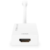 Digitus Adattatore / convertitore Mini DisplayPort a HDMI bianco