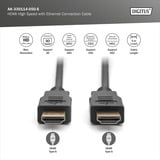 Digitus Cavo di collegamento HDMI ad alta velocità, con Ethernet, Full HD 1080i/p Nero