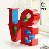 LEGO ART 31214 LOVE, Modellino da Costruire Scultura Pop di Robert Indiana, Hobby Creativo per Adulti, Regalo Donna o Uomo, Giochi di costruzione Modellino da Costruire Scultura Pop di Robert Indiana, Hobby Creativo per Adulti, Regalo Donna o Uomo, Set da costruzione, 18 anno/i, Plastica, 791 pz, 1,5 kg