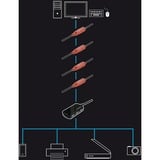 Lindy 42780 cavo USB USB 2.0 8 m USB A Nero, Cavo di prolunga Nero/Rosso, 8 m, USB A, USB A, USB 2.0, Nero
