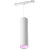 Philips Hue Lampadario cilindrico Perifo bianco, Philips Hue White and Color ambiance Lampadario cilindrico Perifo, Luce a sospensione intelligente, Bluetooth/Zigbee, Bianco, LED integrato, Metallo, Multi
