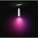 Philips Hue Lampadario cilindrico Perifo bianco, Philips Hue White and Color ambiance Lampadario cilindrico Perifo, Luce a sospensione intelligente, Bluetooth/Zigbee, Bianco, LED integrato, Metallo, Multi