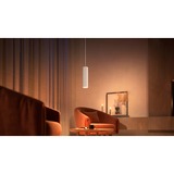 Philips Hue Lampadario cilindrico Perifo bianco, Philips Hue White and Color ambiance Lampadario cilindrico Perifo, Luce a sospensione intelligente, Bluetooth/Zigbee, Bianco, LED integrato, Metallo, Multi