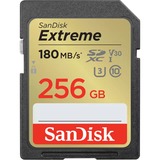 SanDisk Extreme 256 GB SDXC UHS-I Classe 10, Scheda di memoria 256 GB, SDXC, Classe 10, UHS-I, 180 MB/s, 130 MB/s