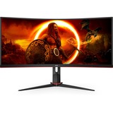 AOC G2 CU34G2XP Monitor PC 86,4 cm (34") 3440 x 1440 Pixel UltraWide Quad HD LED Nero, Rosso, Monitor di gioco Nero/Rosso, 86,4 cm (34"), 3440 x 1440 Pixel, UltraWide Quad HD, LED, 5 ms, Nero, Rosso