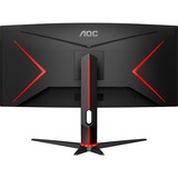 AOC G2 CU34G2XP Monitor PC 86,4 cm (34") 3440 x 1440 Pixel UltraWide Quad HD LED Nero, Rosso, Monitor di gioco Nero/Rosso, 86,4 cm (34"), 3440 x 1440 Pixel, UltraWide Quad HD, LED, 5 ms, Nero, Rosso