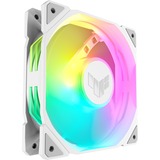 ASUS TUF GAMING TR120 ARGB 1-pack White Case per computer Raffreddatore d'aria 12 cm Bianco, Ventola bianco/trasparente, Raffreddatore d'aria, 12 cm, 2000 Giri/min, Bianco
