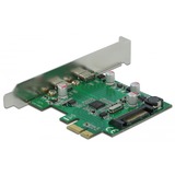 DeLOCK PCI Express x1 Card to 2 x external SuperSpeed USB (USB 3.2 Gen 1) USB Type-C™ female scheda di interfaccia e adattatore Interno USB 3.2 Gen 1 (3.1 Gen 1), Controller USB PCIe, USB 3.2 Gen 1 (3.1 Gen 1), Piena altezza/Basso profilo, PCIe 2.0, VIA Technologies, VL805