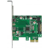 DeLOCK PCI Express x1 Card to 2 x external SuperSpeed USB (USB 3.2 Gen 1) USB Type-C™ female scheda di interfaccia e adattatore Interno USB 3.2 Gen 1 (3.1 Gen 1), Controller USB PCIe, USB 3.2 Gen 1 (3.1 Gen 1), Piena altezza/Basso profilo, PCIe 2.0, VIA Technologies, VL805