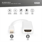 Digitus Adattatore / Convertitore Mini DisplayPort a HDMI bianco