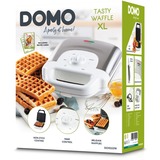 Domo Waffle Gustoso XL, Cialde bianco/in acciaio inox