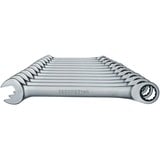 GEDORE R07105012 Chiavi inglesi combinate, Chiave cromo, 8,9,10,11,12,13,14,15,16,17,18,19 mm, Cromo, Acciaio al cromo vanadio, 49 mm, 1,57 kg, 12 pezzo(i)