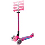 GLOBBER Primo Foldable Plus Lights, Scooter fucsia/Blu chiaro