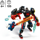 LEGO Marvel Super Heroes Miles Morales Mech vs. Spider-Man 2099, Giochi di costruzione Giocattolo da Supereroi con Action Figure, 2 Minifigure per 6+, Set da costruzione, 6 anno/i, Plastica, 135 pz, 157 g