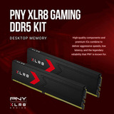 PNY DIMM 32 GB DDR5-6400 (2x 16 GB) Kit duale, Memoria Nero