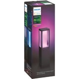 Philips Hue White & Color Ambiance Impress lampada da palo per esterni, Luce LED Nero