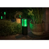Philips Hue White & Color Ambiance Impress lampada da palo per esterni, Luce LED Nero